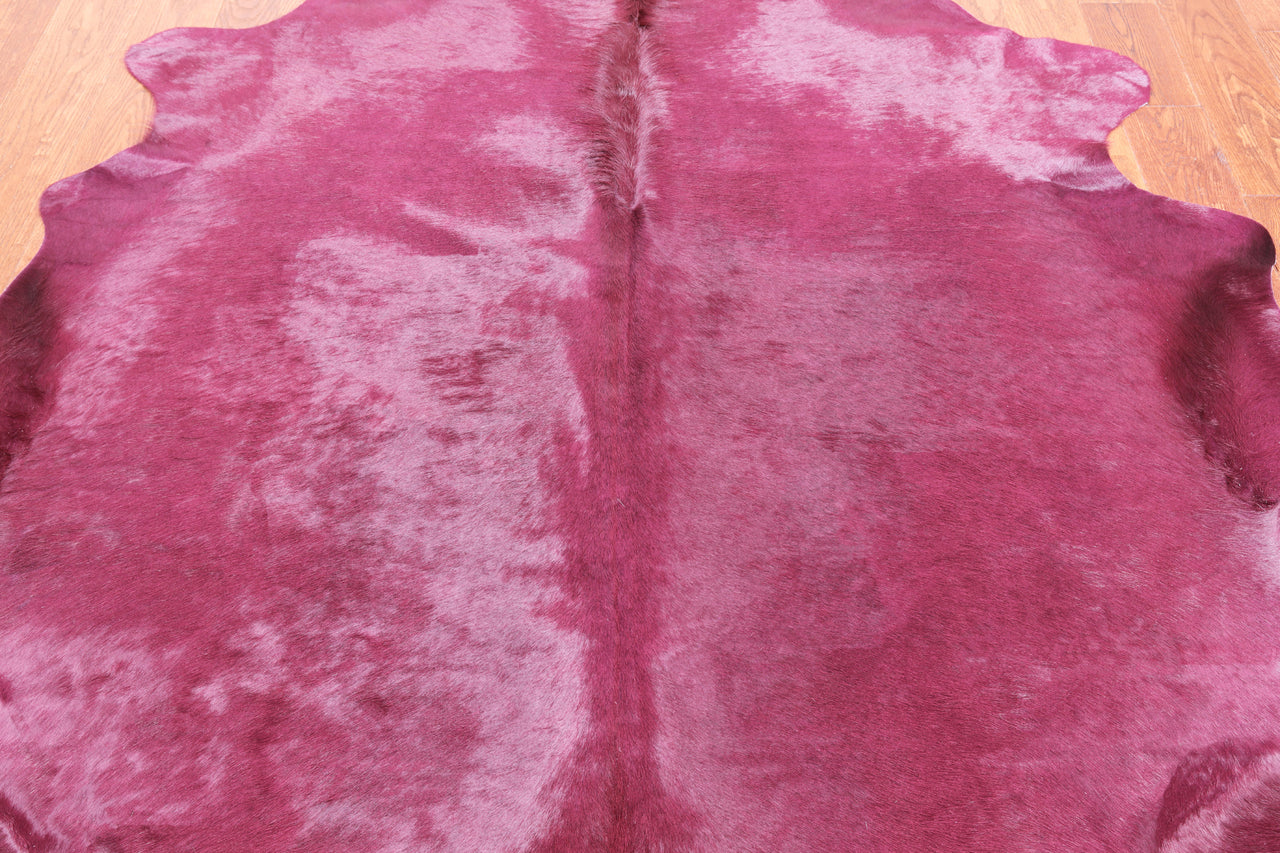 Dyed Cowhide Natural Cowhide Rug - Large 6' 6"H x 6' 2"W