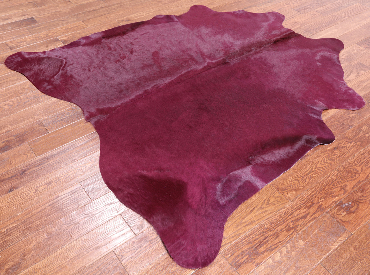 Dyed Cowhide Natural Cowhide Rug - Large 6' 6"H x 6' 2"W