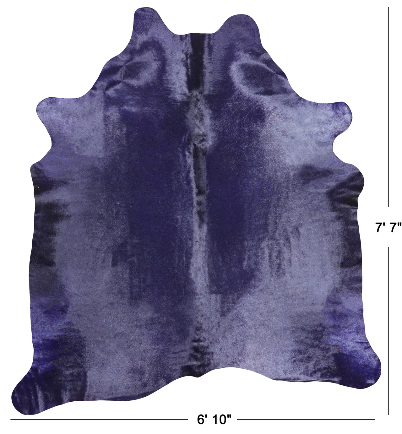 Dyed Cowhide Natural Cowhide Rug - XX-Large 7' 7"H x 6' 10"W