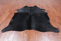 Thumbnail for Black Dyed Cowhide Natural Cowhide Rug - Large 6' 4