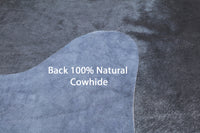 Thumbnail for Black Dyed Cowhide Natural Cowhide Rug - Large 6' 4
