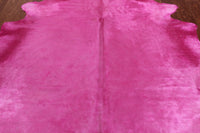 Thumbnail for Pink Dyed Cowhide Natural Cowhide Rug - XX-Large 7' 7