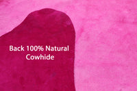 Thumbnail for Pink Dyed Cowhide Natural Cowhide Rug - XX-Large 7' 7