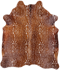 Thumbnail for Deer Animal Print Natural Cowhide Rug - X-Large 7' 0