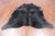 Black Dyed Cowhide Natural Cowhide Rug - XX-Large 7' 7"H x 6' 8"W