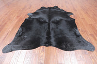 Thumbnail for Black Dyed Cowhide Natural Cowhide Rug - XX-Large 7' 7