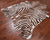 Brown Zebra Animal Print Natural Cowhide Rug - X-Large 7' 2"H x 6' 4"W