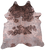 Pink Metallic Natural Cowhide Rug - XX-Large 7' 6"H x 6' 5"W