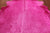 Pink Dyed Cowhide Natural Cowhide Rug - X-Large 7' 0"H x 6' 7"W