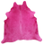 Pink Dyed Cowhide Natural Cowhide Rug - X-Large 7' 0"H x 6' 7"W