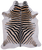 Zebra Animal Print Natural Cowhide Rug - XX-Large 7' 10"H x 6' 6"W