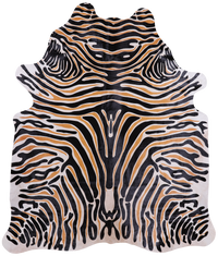 Thumbnail for Zebra Animal Print Natural Cowhide Rug - XX-Large 7' 5