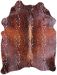 Thumbnail for Deer Animal Print Natural Cowhide Rug - XX-Large 7' 6