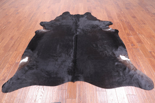 Dark Brown Natural Cowhide Rug - X-Large 7' 3