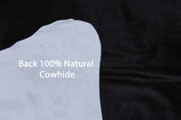 Thumbnail for Dark Brown Natural Cowhide Rug - X-Large 7' 3