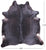 Dark Brown Natural Cowhide Rug - X-Large 7' 3"H x 6' 9"W
