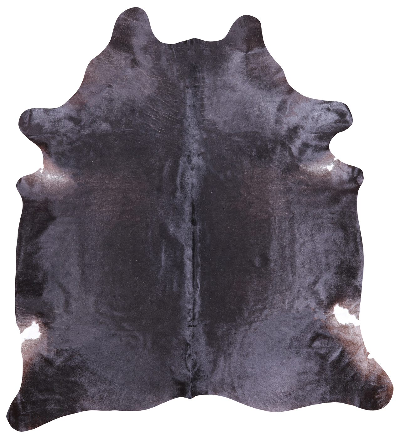 Dark Brown Natural Cowhide Rug - X-Large 7' 3"H x 6' 9"W