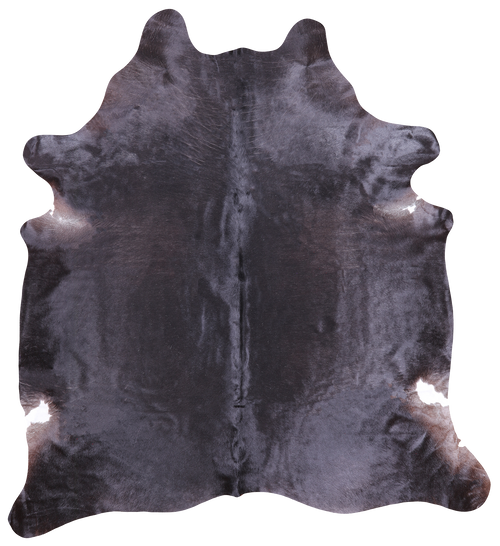 Dark Brown Natural Cowhide Rug - X-Large 7' 3