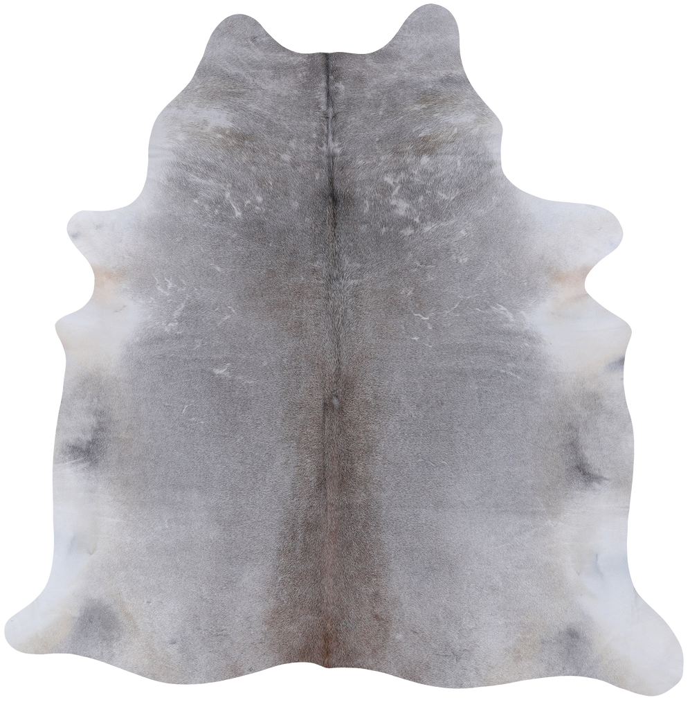 Grey Natural Cowhide Rug - X-Large 6' 9"H x 6' 4"W