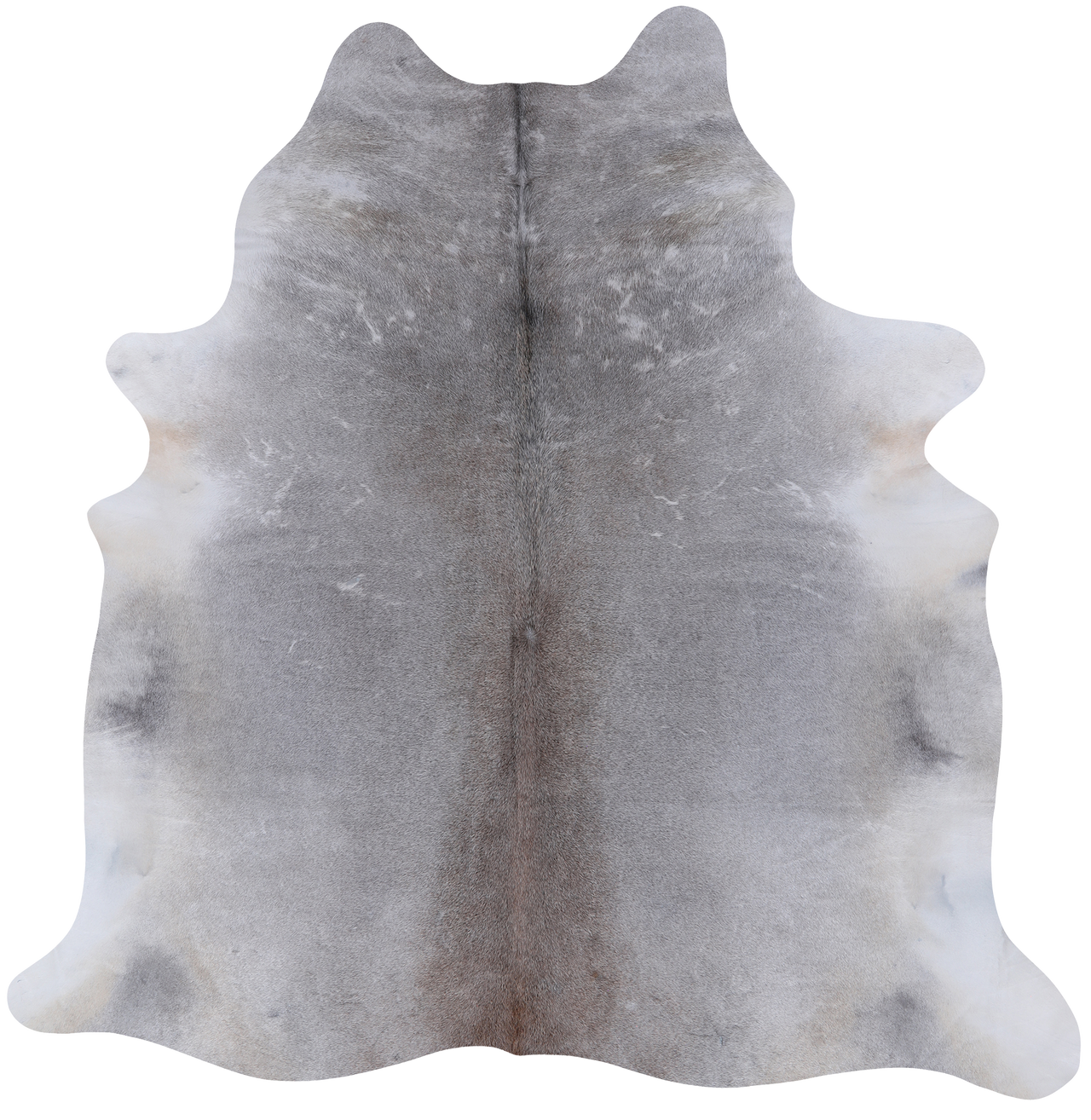 Grey Natural Cowhide Rug - X-Large 6' 9"H x 6' 4"W
