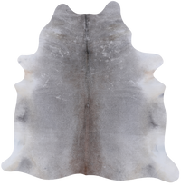 Thumbnail for Grey Natural Cowhide Rug - X-Large 6' 9