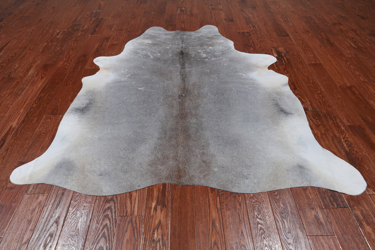 Grey Natural Cowhide Rug - X-Large 6' 9"H x 6' 4"W
