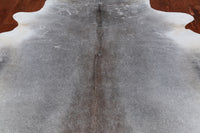 Thumbnail for Grey Natural Cowhide Rug - X-Large 6' 9