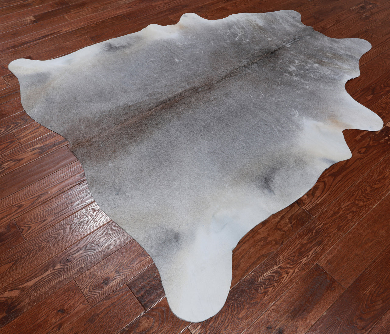 Grey Natural Cowhide Rug - X-Large 6' 9"H x 6' 4"W