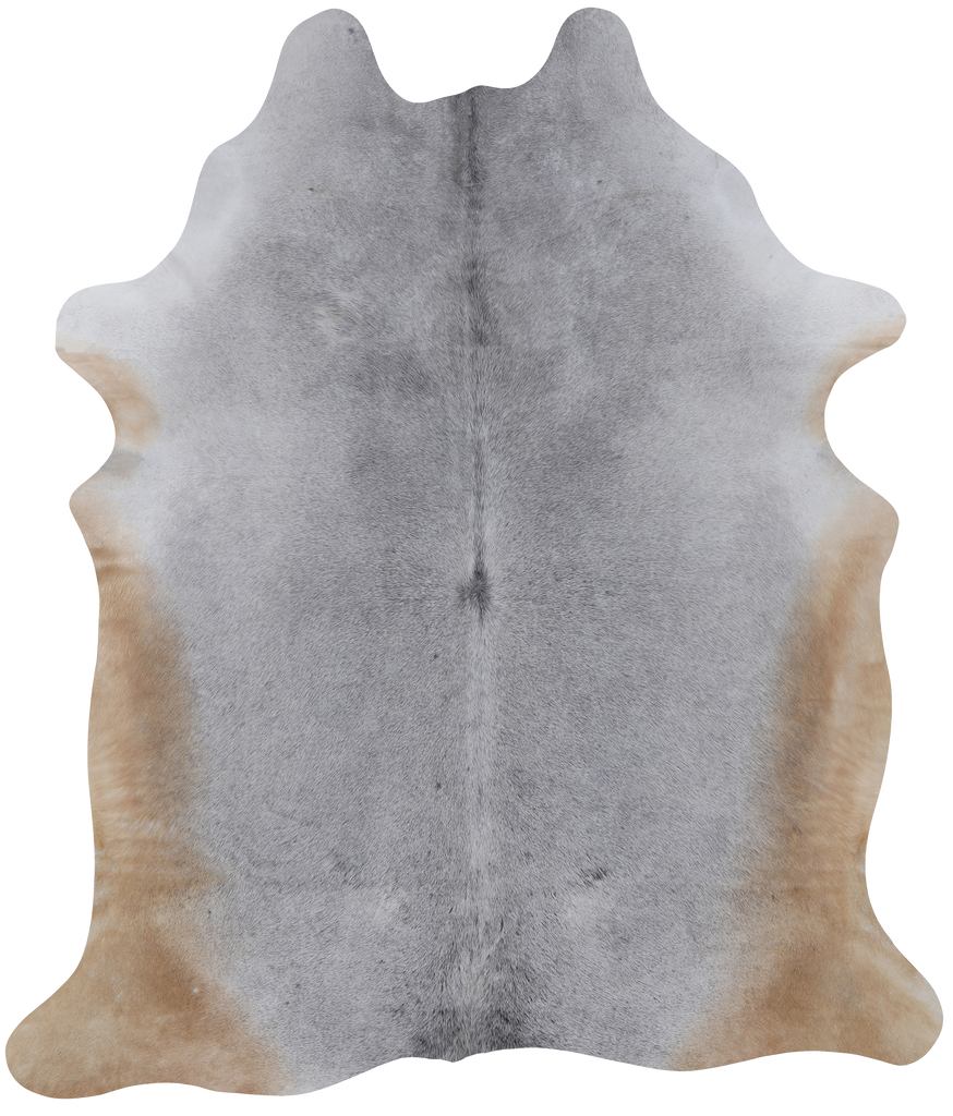 Grey Natural Cowhide Rug - X-Large 7' 0"H x 5' 10"W