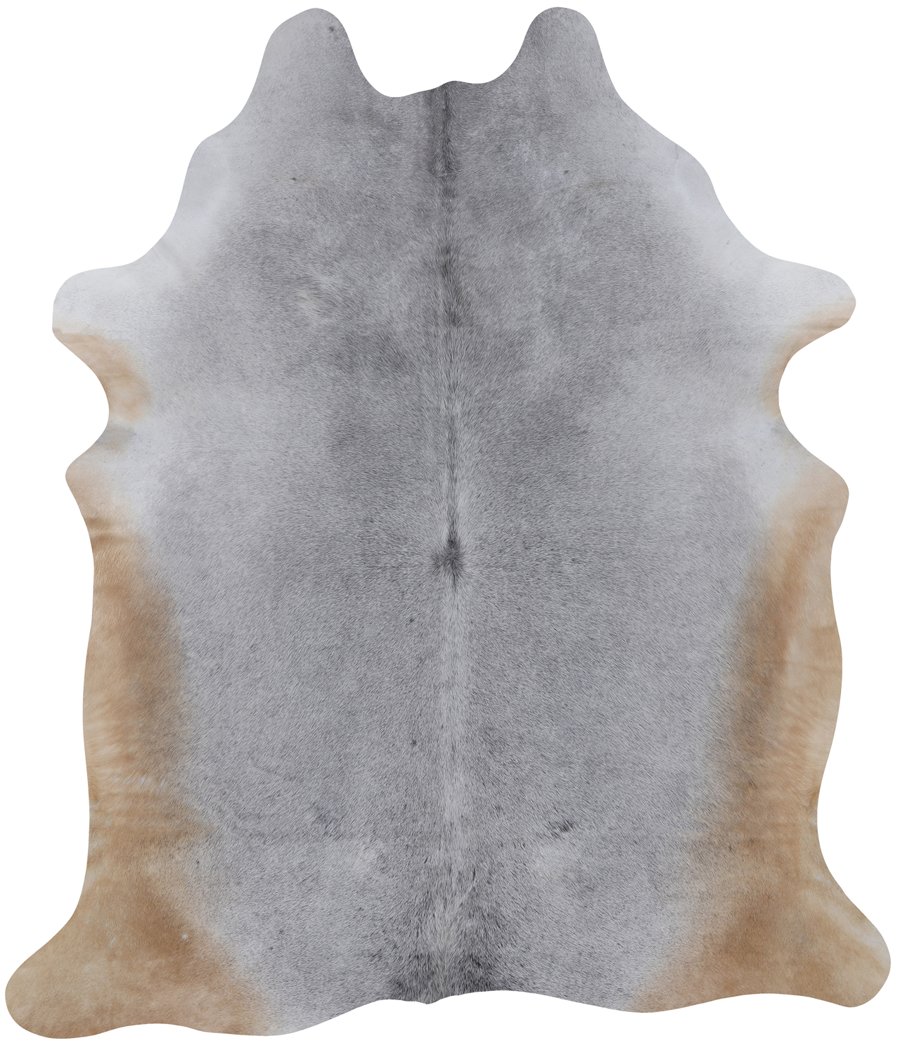 Grey Natural Cowhide Rug - X-Large 7' 0"H x 5' 10"W