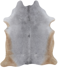 Thumbnail for Grey Natural Cowhide Rug - X-Large 7' 0