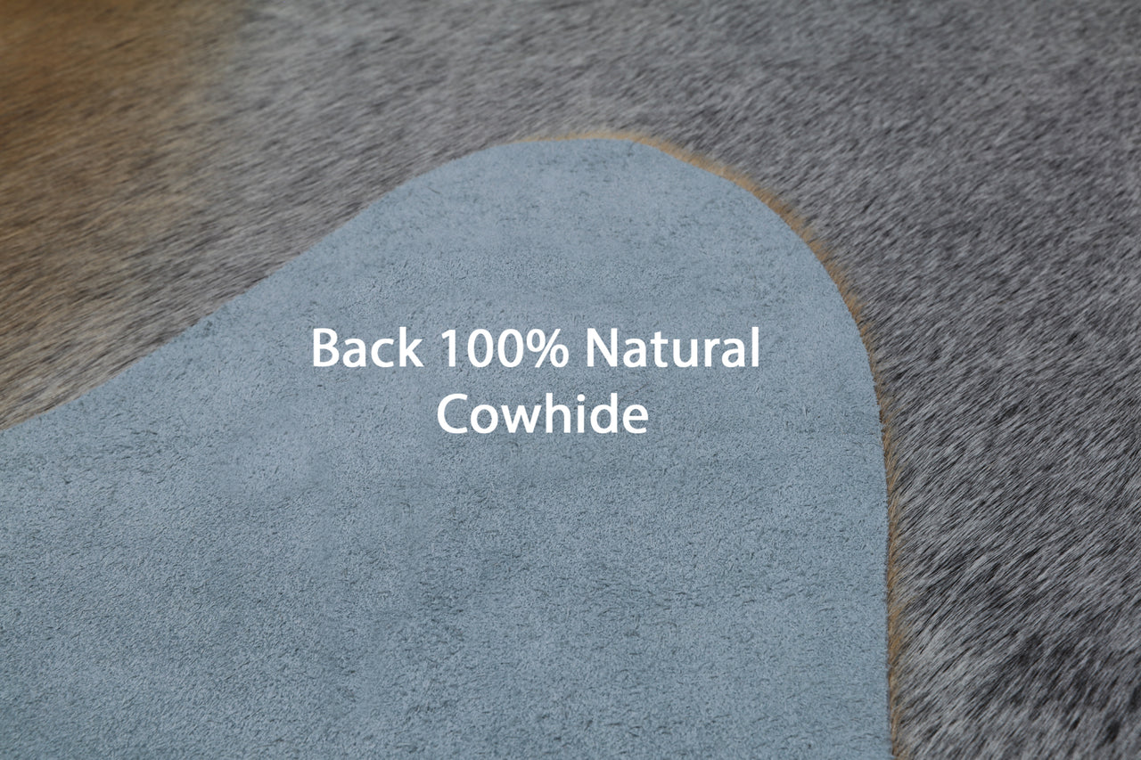 Grey Natural Cowhide Rug - X-Large 7' 0"H x 5' 10"W