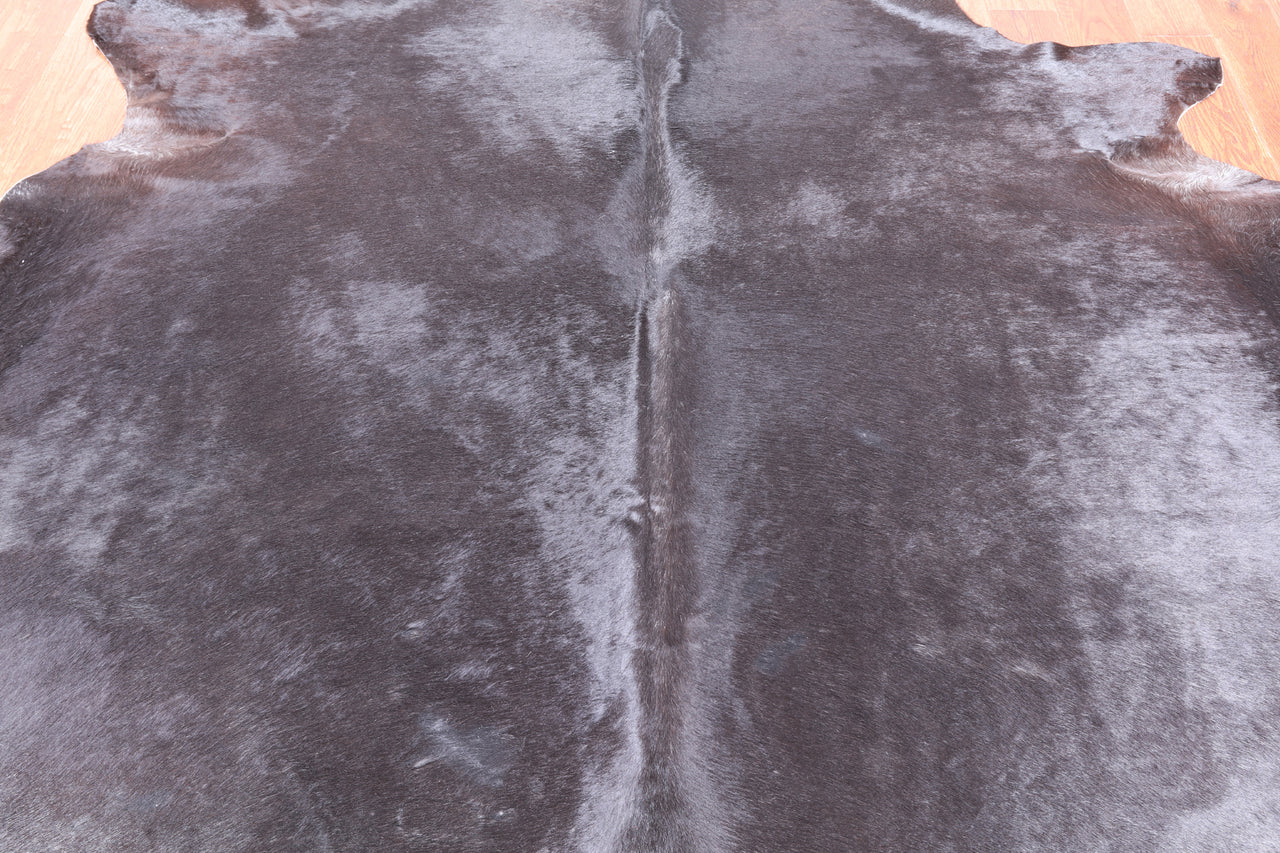 Dark Brown Natural Cowhide Rug - XX-Large 8' 1"H x 7' 2"W