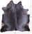 Dark Brown Natural Cowhide Rug - XX-Large 8' 1"H x 7' 2"W