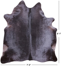 Thumbnail for Dark Brown Natural Cowhide Rug - XX-Large 8' 1