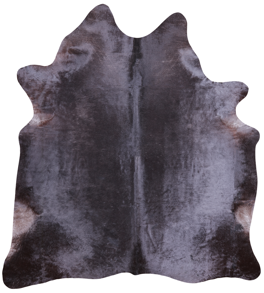 Dark Brown Natural Cowhide Rug - XX-Large 8' 1"H x 7' 2"W