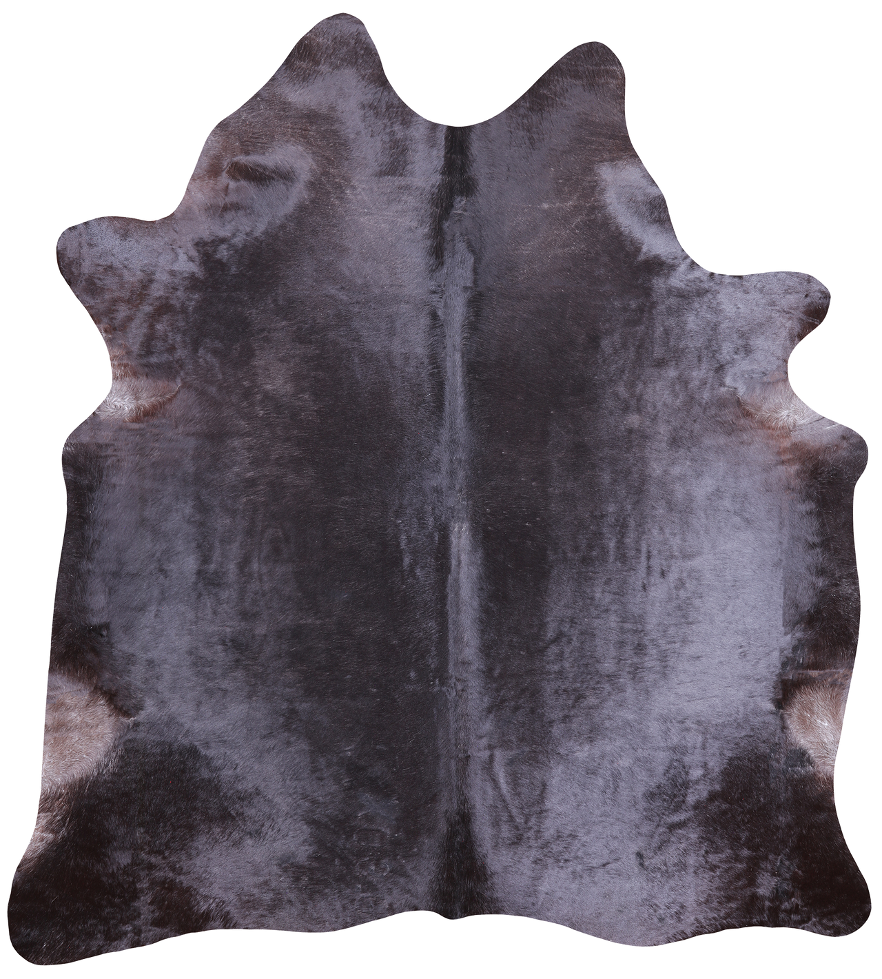 Dark Brown Natural Cowhide Rug - XX-Large 8' 1"H x 7' 2"W