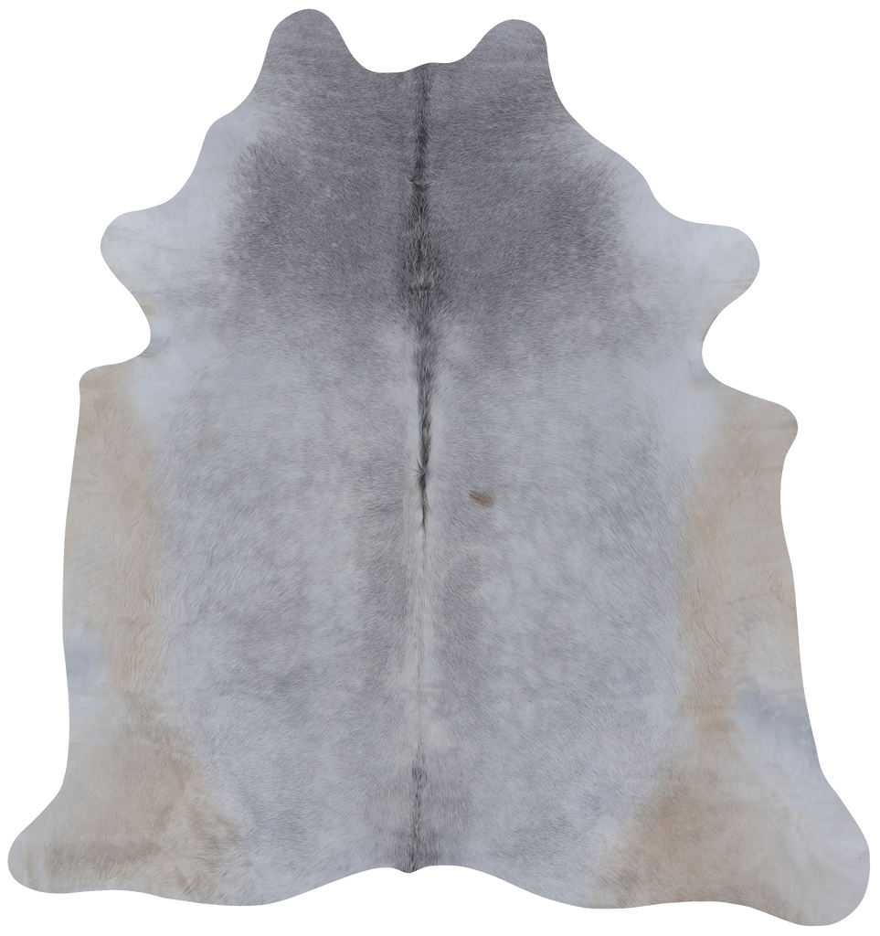 Grey Natural Cowhide Rug - X-Large 7' 0"H x 6' 5"W
