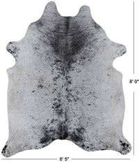 Thumbnail for Black Salt & Pepper Natural Cowhide Rug - XX-Large 8' 0