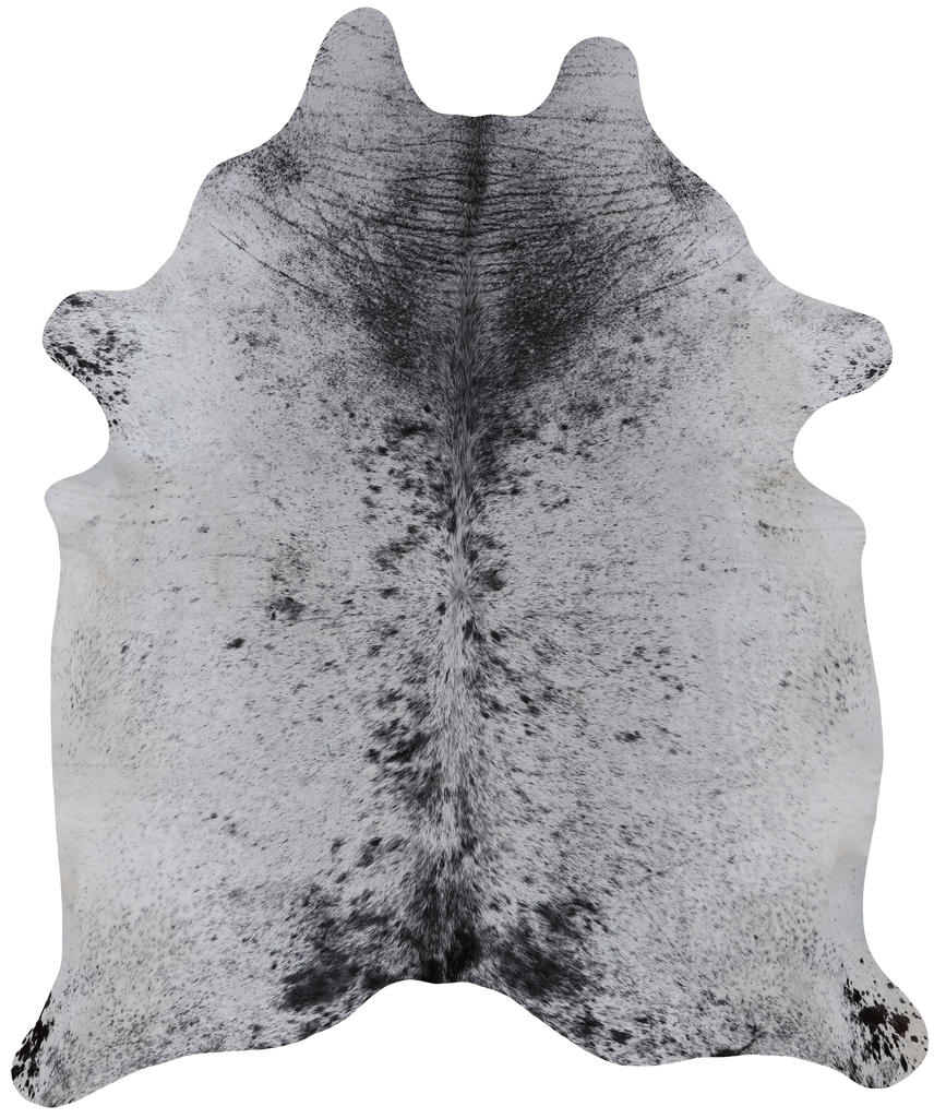 Black Salt & Pepper Natural Cowhide Rug - XX-Large 8' 0"H x 6' 5"W