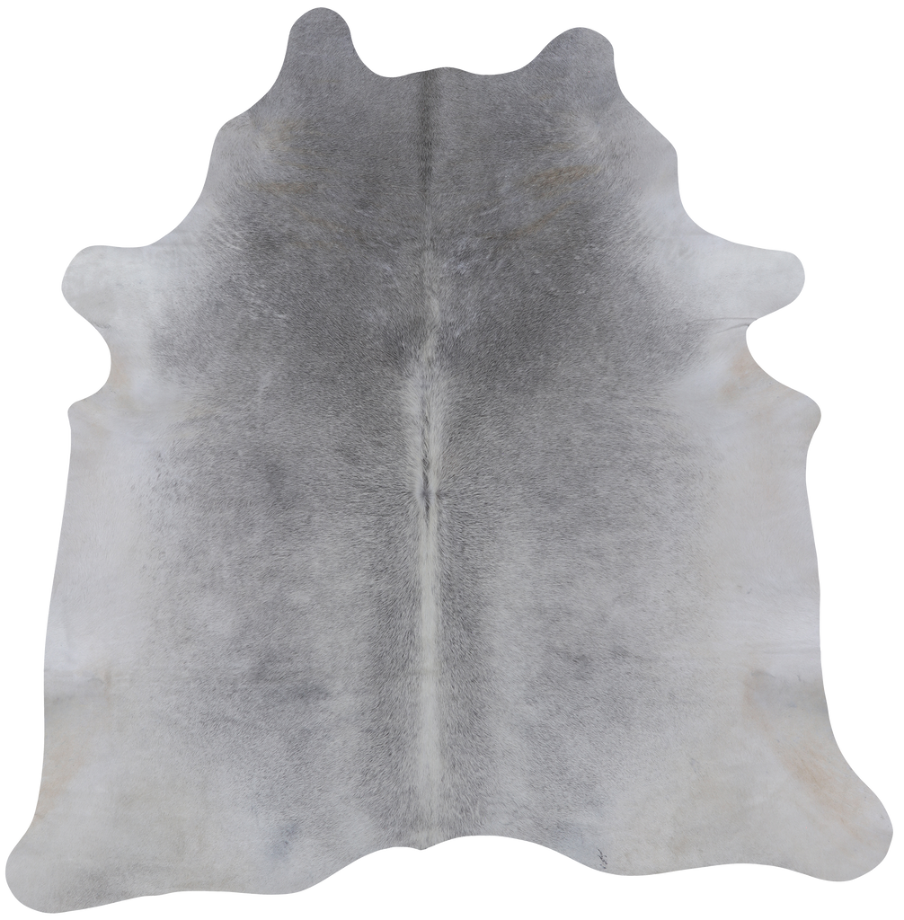Grey Natural Cowhide Rug - X-Large 6' 10"H x 6' 6"W