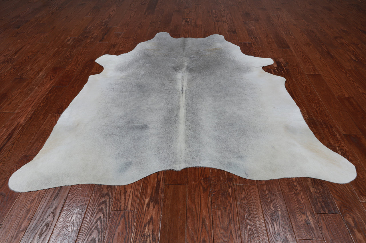 Grey Natural Cowhide Rug - X-Large 6' 10"H x 6' 6"W