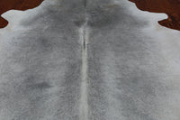 Thumbnail for Grey Natural Cowhide Rug - X-Large 6' 10