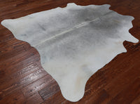 Thumbnail for Grey Natural Cowhide Rug - X-Large 6' 10