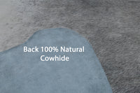 Thumbnail for Grey Natural Cowhide Rug - X-Large 6' 10