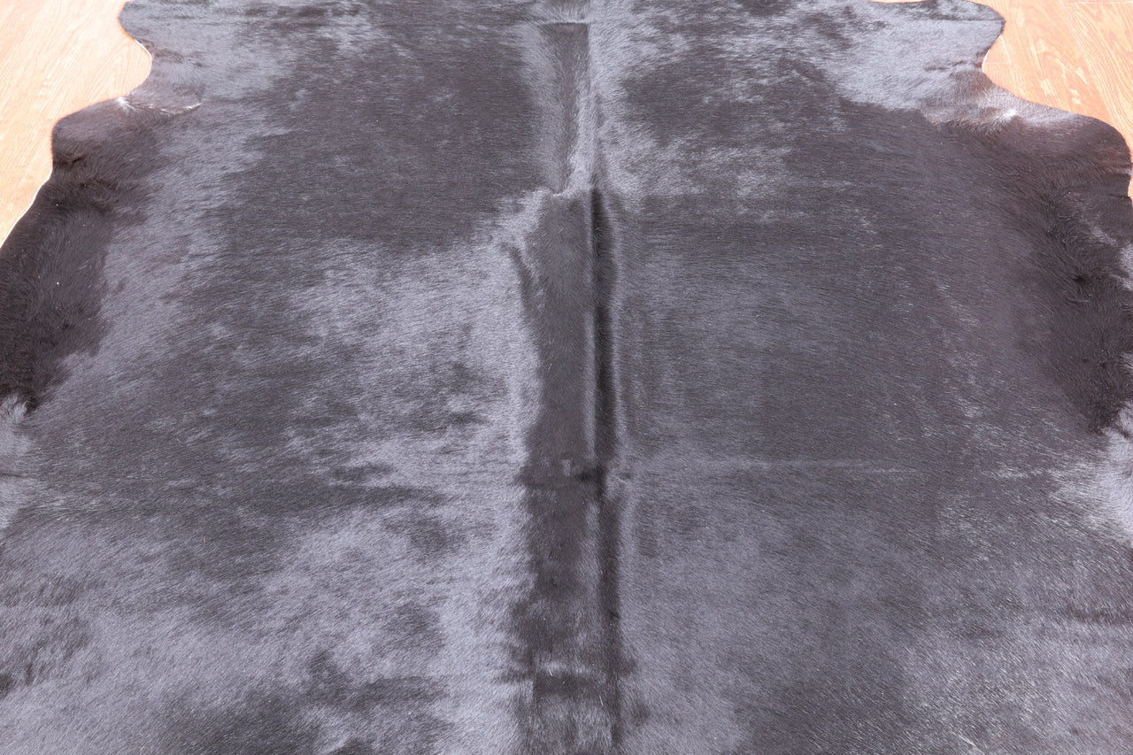 Black Natural Cowhide Rug - XX-Large 7' 4"H x 6' 3"W