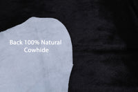 Thumbnail for Black Natural Cowhide Rug - XX-Large 7' 4