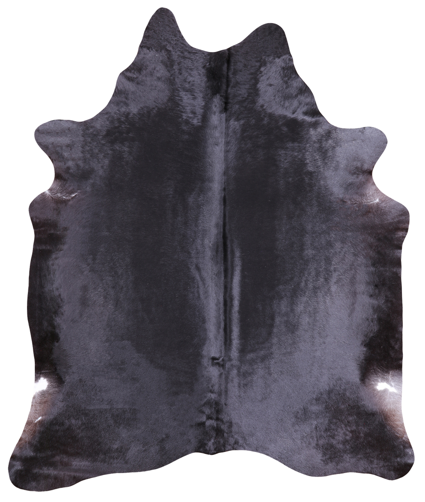 Black Natural Cowhide Rug - XX-Large 7' 4"H x 6' 3"W