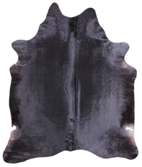 Thumbnail for Black Natural Cowhide Rug - XX-Large 7' 4