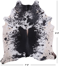 Thumbnail for Salt & Pepper Natural Cowhide Rug - XX-Large 8' 0